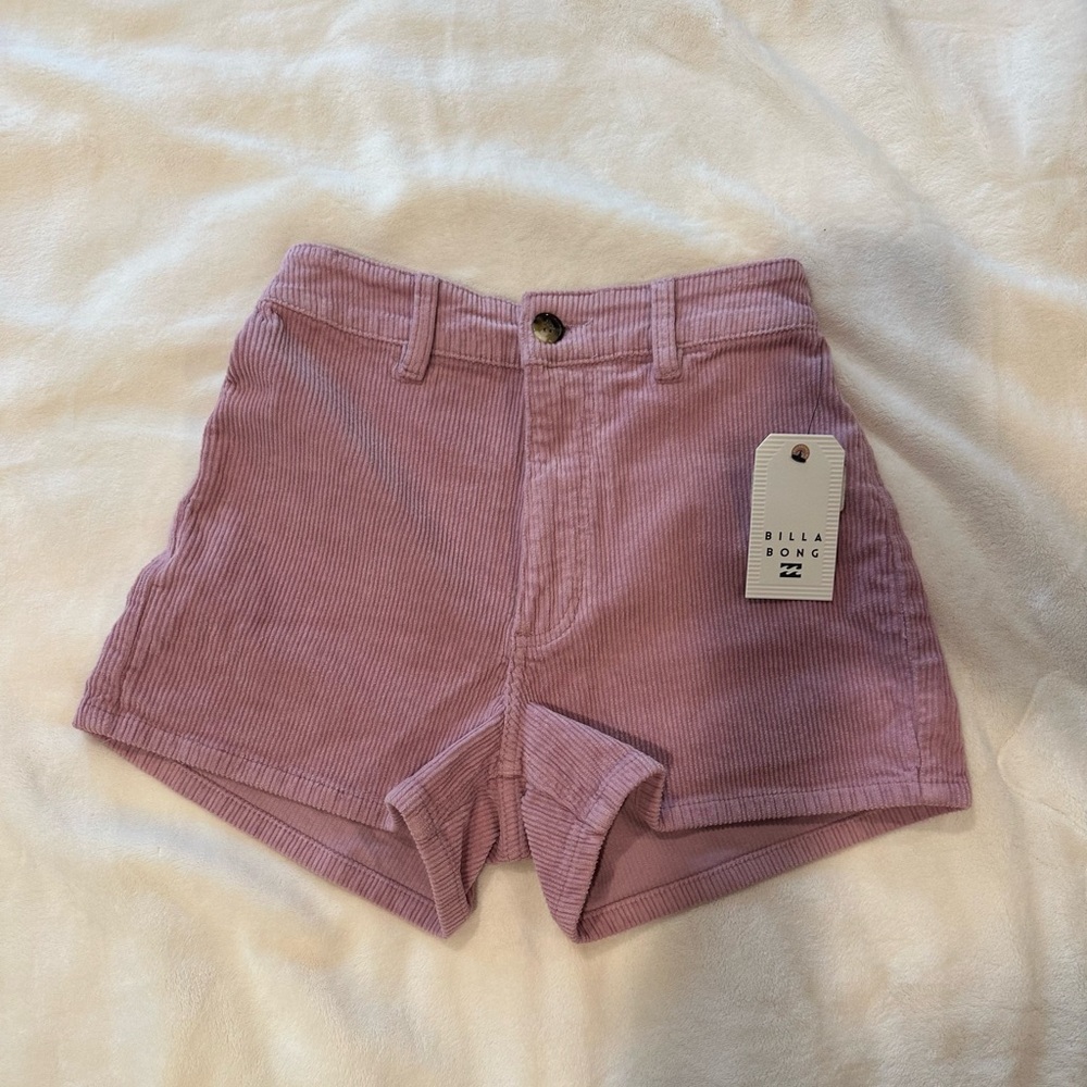 Billabong Women's Purple High Waist Shorts